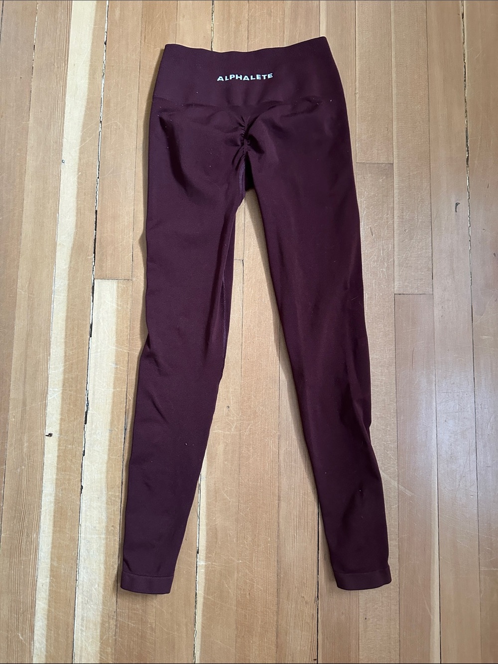 Alphalete Kids Burgundy High-Waist Leggings